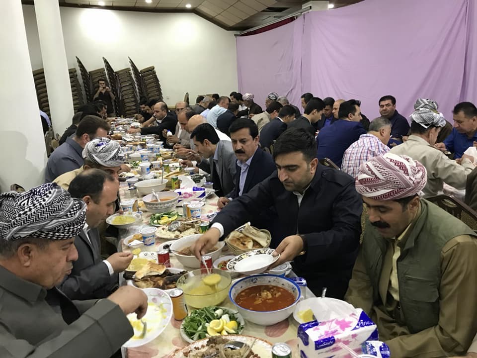 Christians at the St. George Church prepared tables of food for their fellow Muslims to break their fast. (Photo: Kurdistan 24)
